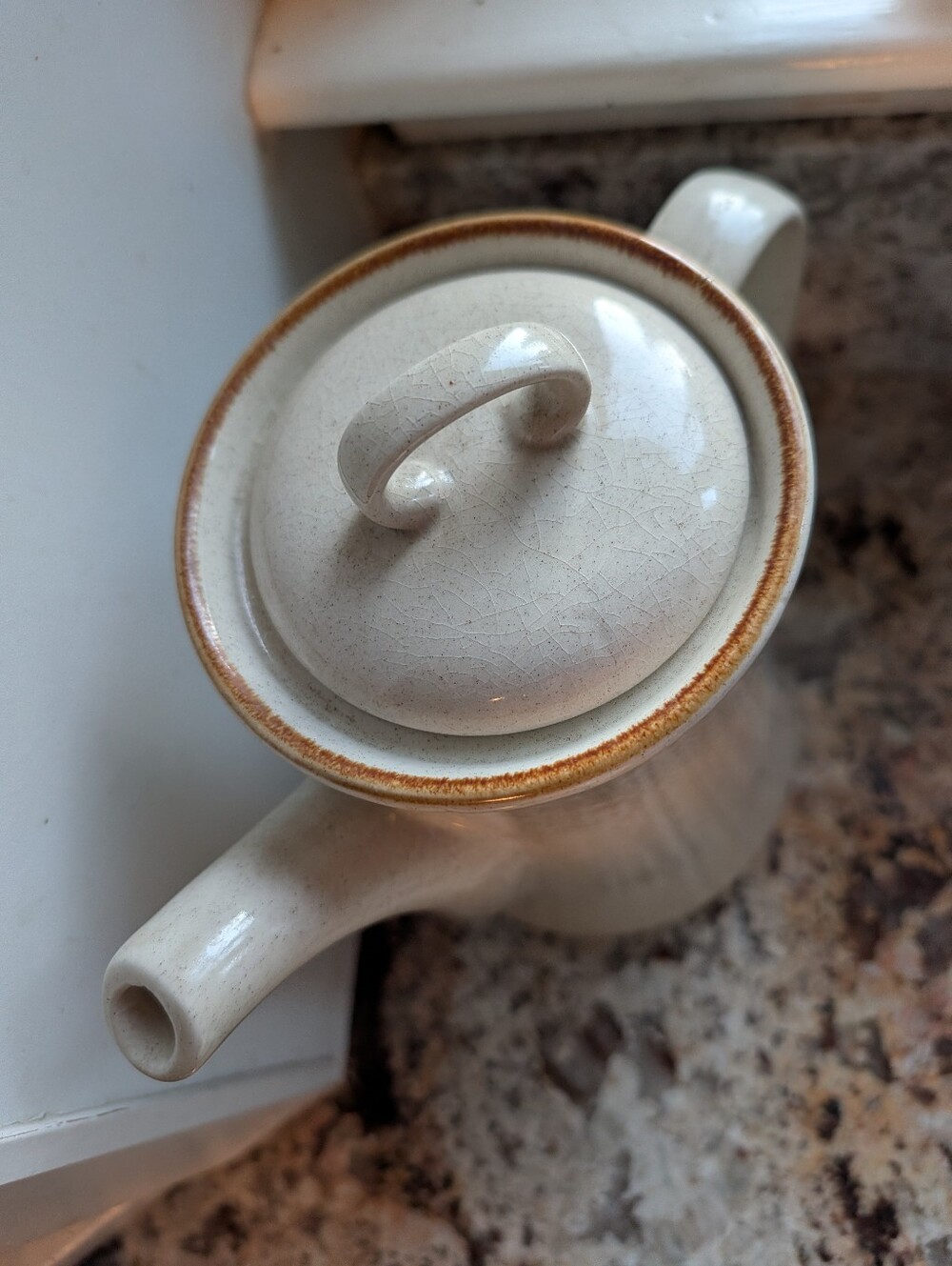 Vintage Alpine mountin stoneware collection pitcher kettle farmhouse decor Japan - Picture 2 of 8